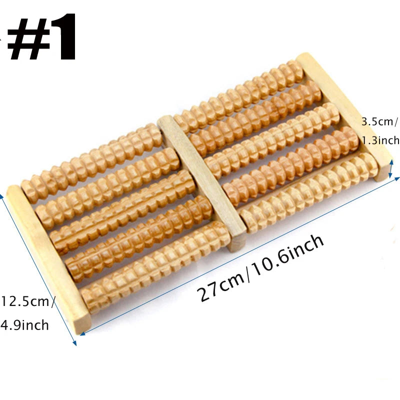Holz-Fußmassageroller – Entspannung & Wohlbefinden für müde Füße im Büro und zu Hause