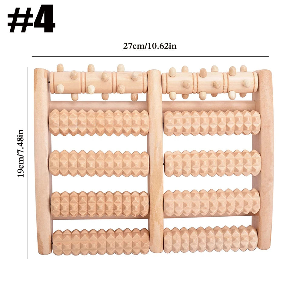 Holz-Fußmassageroller – Entspannung & Wohlbefinden für müde Füße im Büro und zu Hause